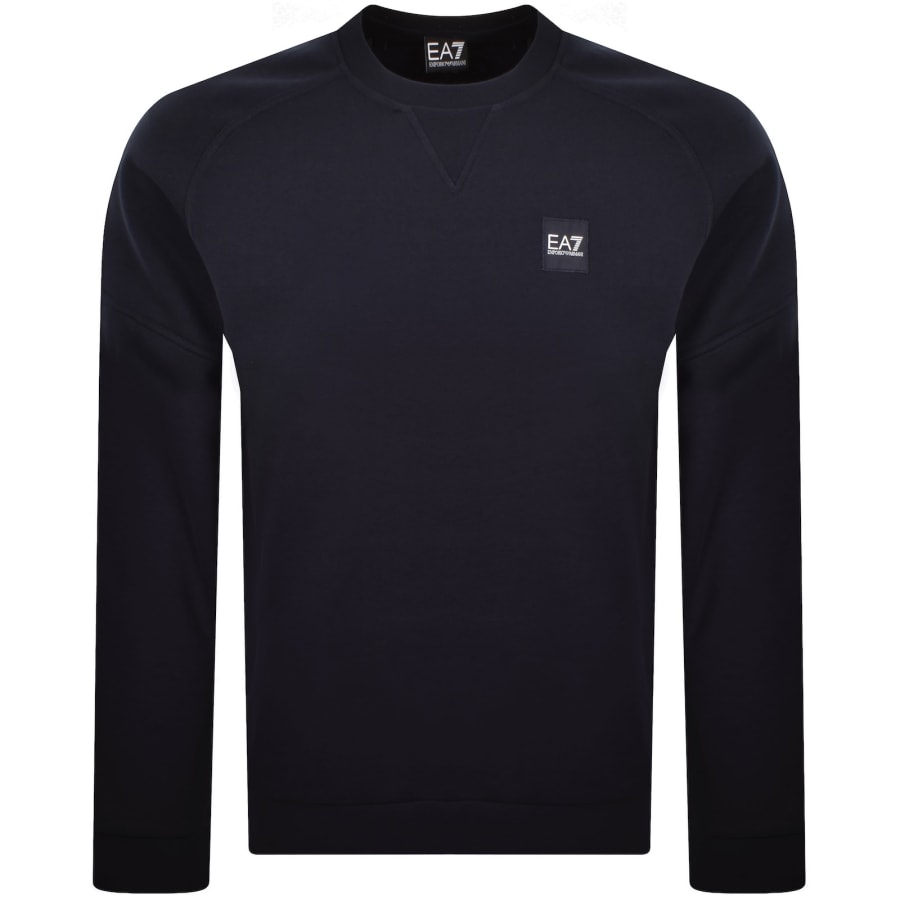 EA7 Emporio Armani Logo Sweatshirt Navy | Mainline Menswear gb